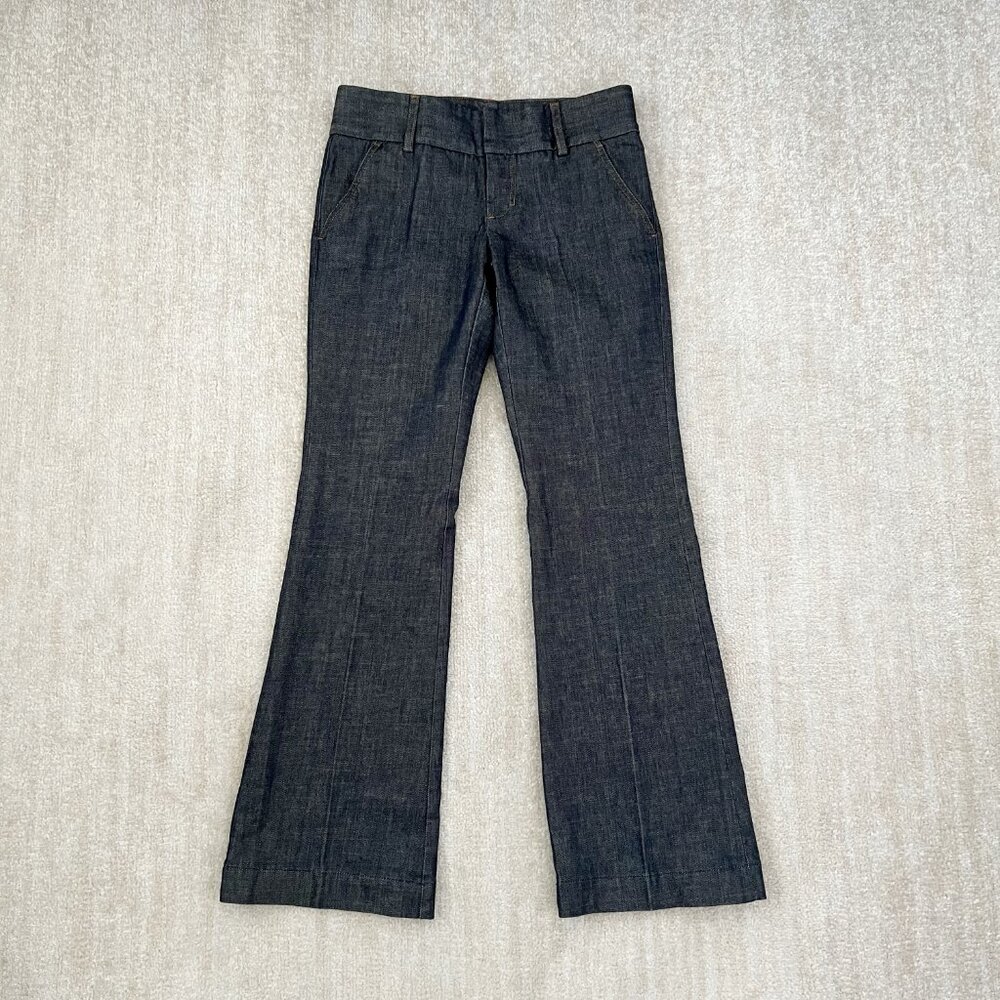Express Dark Blue Flare Jeans
